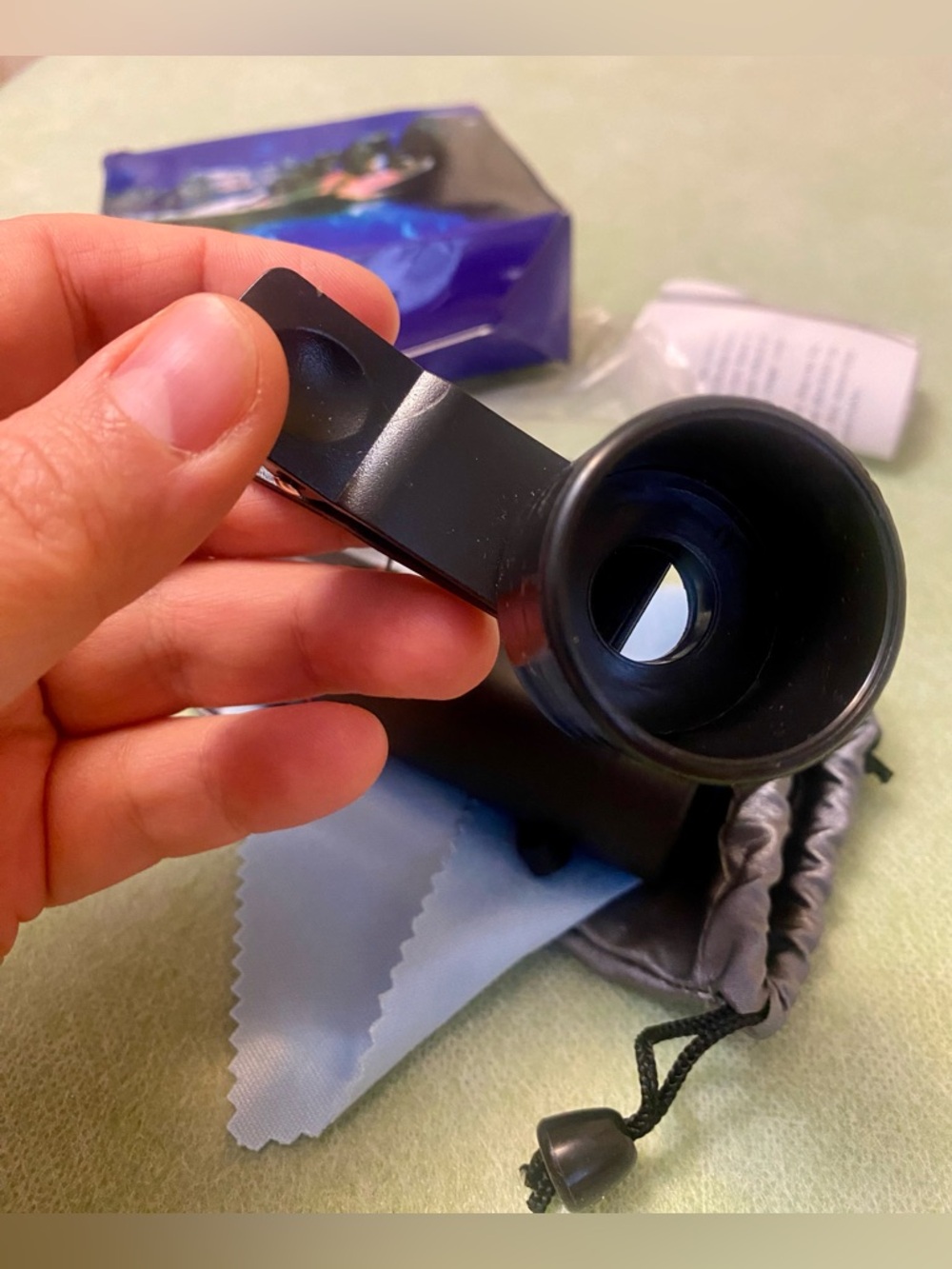 Compact Black Monocular with Red Accent - Picture 7 of 8